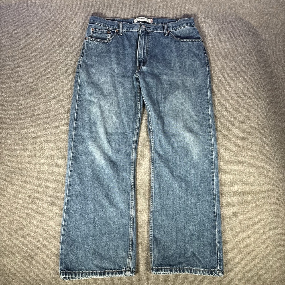 Levi's 505‎ Jeans Mens 35x29 Regular Fit Straight Light Blue Denim Cotton Y2K